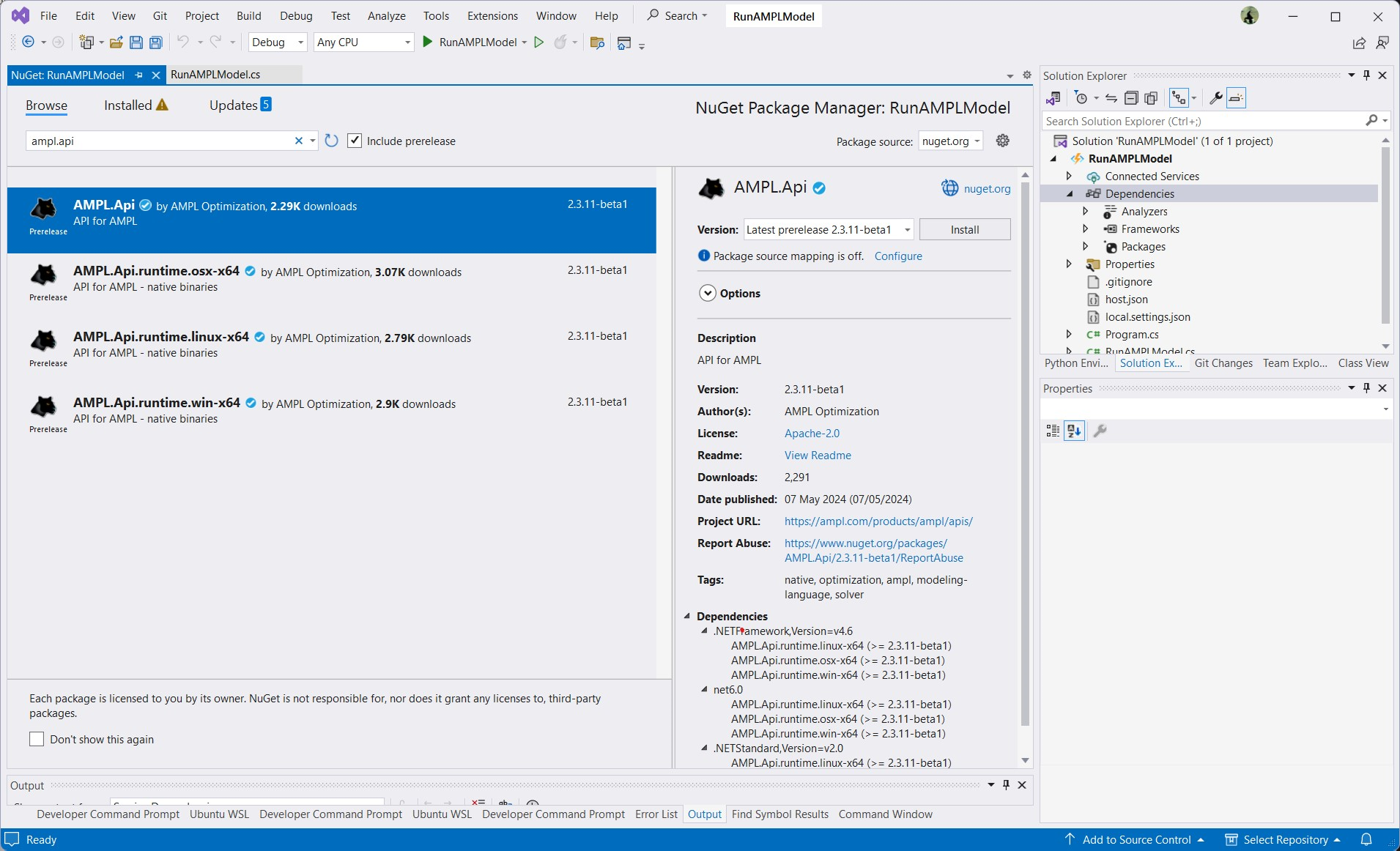 Add NuGet packages